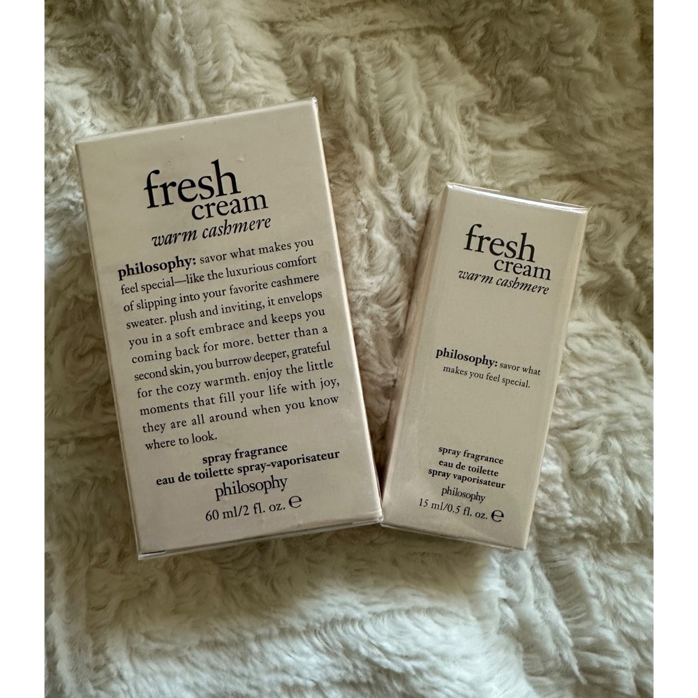 Philosophy fresh cream warm cashmere perfume set